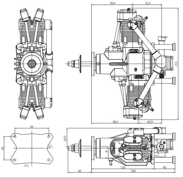 四沖程雙缸發(fā)動機(jī)FG-41TS