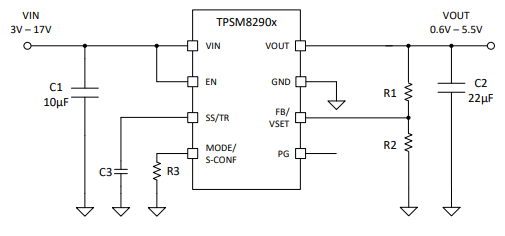 TPSM82901降壓模塊（集成電感器）TI 德州儀器